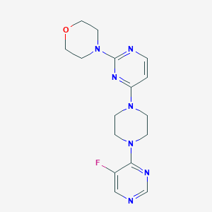 4-{4-[4-(5-fluoropyrimidin-4-yl)piperazin-1-yl]pyrimidin-2-yl}morpholine