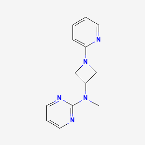 molecular formula C13H15N5 B6437562 N-methyl-N-[1-(pyridin-2-yl)azetidin-3-yl]pyrimidin-2-amine CAS No. 2548989-29-1