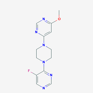 molecular formula C13H15FN6O B6437690 4-[4-(5-fluoropyrimidin-4-yl)piperazin-1-yl]-6-methoxypyrimidine CAS No. 2549029-79-8