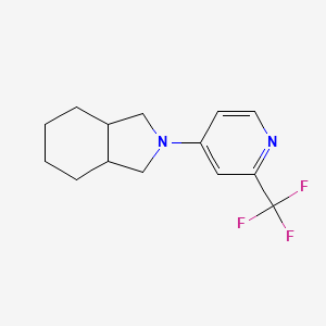 molecular formula C14H17F3N2 B6437745 2-[2-(trifluoromethyl)pyridin-4-yl]-octahydro-1H-isoindole CAS No. 2548977-57-5