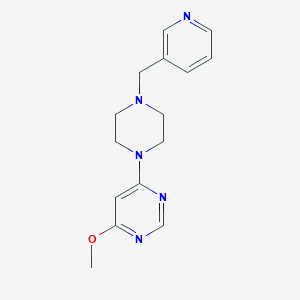 molecular formula C15H19N5O B6437794 4-methoxy-6-{4-[(pyridin-3-yl)methyl]piperazin-1-yl}pyrimidine CAS No. 2421902-51-2