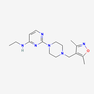 2-{4-[(3,5-dimethyl-1,2-oxazol-4-yl)methyl]piperazin-1-yl}-N-ethylpyrimidin-4-amine