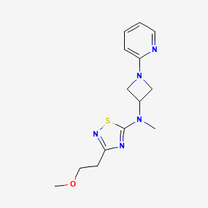 molecular formula C14H19N5OS B6437861 3-(2-methoxyethyl)-N-methyl-N-[1-(pyridin-2-yl)azetidin-3-yl]-1,2,4-thiadiazol-5-amine CAS No. 2549063-72-9