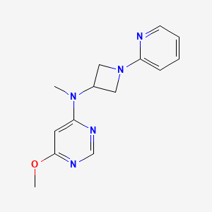 molecular formula C14H17N5O B6437864 6-methoxy-N-methyl-N-[1-(pyridin-2-yl)azetidin-3-yl]pyrimidin-4-amine CAS No. 2548997-55-1