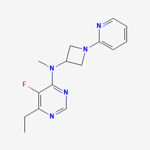 molecular formula C15H18FN5 B6437880 6-ethyl-5-fluoro-N-methyl-N-[1-(pyridin-2-yl)azetidin-3-yl]pyrimidin-4-amine CAS No. 2549011-13-2