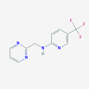 molecular formula C11H9F3N4 B6437899 N-[(pyrimidin-2-yl)methyl]-5-(trifluoromethyl)pyridin-2-amine CAS No. 2549064-38-0