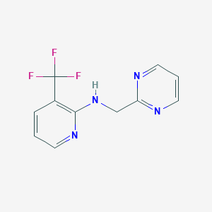 molecular formula C11H9F3N4 B6437906 N-[(pyrimidin-2-yl)methyl]-3-(trifluoromethyl)pyridin-2-amine CAS No. 2549031-15-2