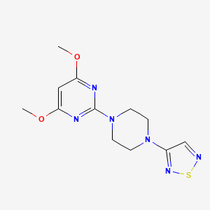 4,6-dimethoxy-2-[4-(1,2,5-thiadiazol-3-yl)piperazin-1-yl]pyrimidine