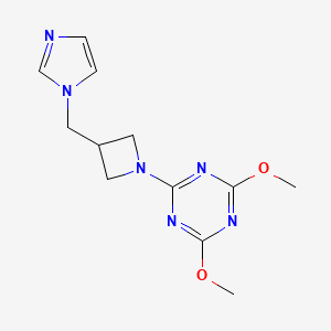 2-{3-[(1H-imidazol-1-yl)methyl]azetidin-1-yl}-4,6-dimethoxy-1,3,5-triazine