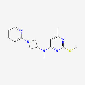 N,6-dimethyl-2-(methylsulfanyl)-N-[1-(pyridin-2-yl)azetidin-3-yl]pyrimidin-4-amine