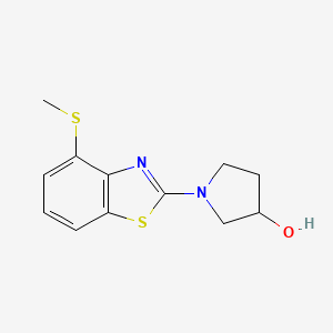 1-[4-(methylsulfanyl)-1,3-benzothiazol-2-yl]pyrrolidin-3-ol
