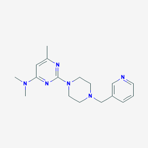 N,N,6-trimethyl-2-{4-[(pyridin-3-yl)methyl]piperazin-1-yl}pyrimidin-4-amine