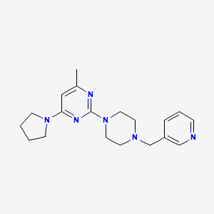 4-methyl-2-{4-[(pyridin-3-yl)methyl]piperazin-1-yl}-6-(pyrrolidin-1-yl)pyrimidine