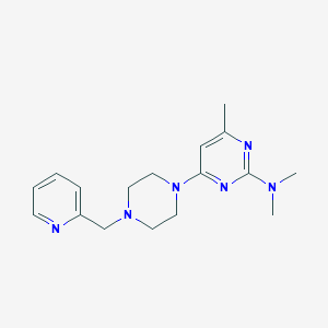 N,N,4-trimethyl-6-{4-[(pyridin-2-yl)methyl]piperazin-1-yl}pyrimidin-2-amine