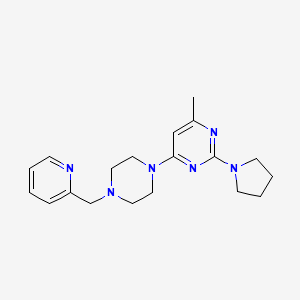 4-methyl-6-{4-[(pyridin-2-yl)methyl]piperazin-1-yl}-2-(pyrrolidin-1-yl)pyrimidine