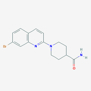 molecular formula C15H16BrN3O B6438165 1-(7-bromoquinolin-2-yl)piperidine-4-carboxamide CAS No. 2549009-46-1