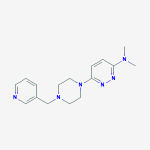 molecular formula C16H22N6 B6438169 N,N-dimethyl-6-{4-[(pyridin-3-yl)methyl]piperazin-1-yl}pyridazin-3-amine CAS No. 2549016-75-1