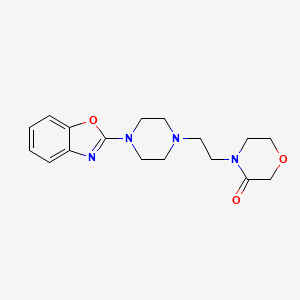 molecular formula C17H22N4O3 B6438237 4-{2-[4-(1,3-benzoxazol-2-yl)piperazin-1-yl]ethyl}morpholin-3-one CAS No. 2549048-87-3