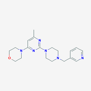 4-(6-methyl-2-{4-[(pyridin-3-yl)methyl]piperazin-1-yl}pyrimidin-4-yl)morpholine