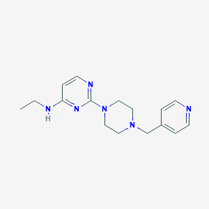 molecular formula C16H22N6 B6438325 N-ethyl-2-{4-[(pyridin-4-yl)methyl]piperazin-1-yl}pyrimidin-4-amine CAS No. 2549049-73-0