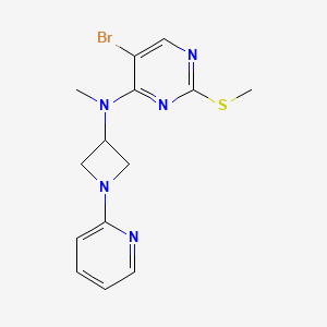 molecular formula C14H16BrN5S B6438390 5-bromo-N-methyl-2-(methylsulfanyl)-N-[1-(pyridin-2-yl)azetidin-3-yl]pyrimidin-4-amine CAS No. 2549033-42-1
