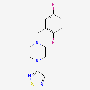 molecular formula C13H14F2N4S B6438449 1-[(2,5-difluorophenyl)methyl]-4-(1,2,5-thiadiazol-3-yl)piperazine CAS No. 2549004-23-9
