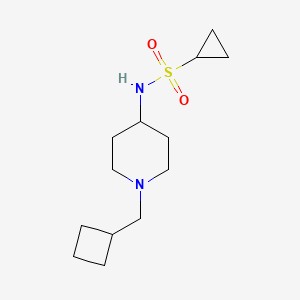 molecular formula C13H24N2O2S B6438461 N-[1-(cyclobutylmethyl)piperidin-4-yl]cyclopropanesulfonamide CAS No. 2548993-66-2