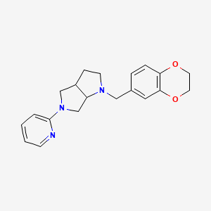 molecular formula C20H23N3O2 B6438678 2-{1-[(2,3-dihydro-1,4-benzodioxin-6-yl)methyl]-octahydropyrrolo[2,3-c]pyrrol-5-yl}pyridine CAS No. 2549004-10-4