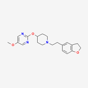 2-({1-[2-(2,3-dihydro-1-benzofuran-5-yl)ethyl]piperidin-4-yl}oxy)-5-methoxypyrimidine