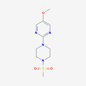 molecular formula C10H16N4O3S B6438824 2-(4-methanesulfonylpiperazin-1-yl)-5-methoxypyrimidine CAS No. 2548995-09-9