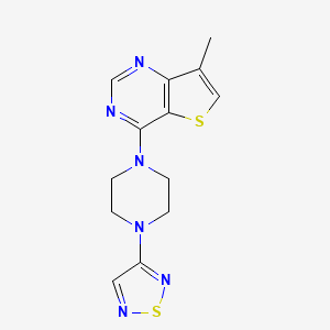 1-{7-methylthieno[3,2-d]pyrimidin-4-yl}-4-(1,2,5-thiadiazol-3-yl)piperazine