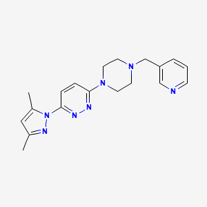 3-(3,5-dimethyl-1H-pyrazol-1-yl)-6-{4-[(pyridin-3-yl)methyl]piperazin-1-yl}pyridazine