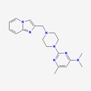 2-[4-({imidazo[1,2-a]pyridin-2-yl}methyl)piperazin-1-yl]-N,N,6-trimethylpyrimidin-4-amine