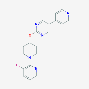 2-{[1-(3-fluoropyridin-2-yl)piperidin-4-yl]oxy}-5-(pyridin-4-yl)pyrimidine