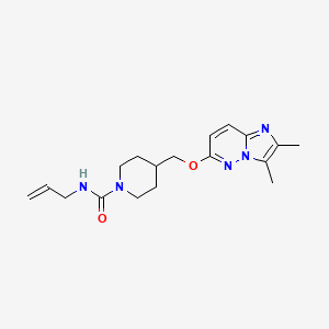 molecular formula C18H25N5O2 B6439570 4-[({2,3-dimethylimidazo[1,2-b]pyridazin-6-yl}oxy)methyl]-N-(prop-2-en-1-yl)piperidine-1-carboxamide CAS No. 2549033-99-8