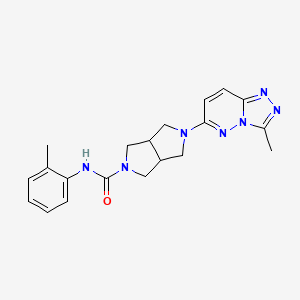 molecular formula C20H23N7O B6439686 5-{3-methyl-[1,2,4]triazolo[4,3-b]pyridazin-6-yl}-N-(2-methylphenyl)-octahydropyrrolo[3,4-c]pyrrole-2-carboxamide CAS No. 2549006-51-9