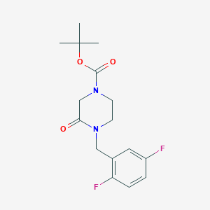 tert-butyl 4-[(2,5-difluorophenyl)methyl]-3-oxopiperazine-1-carboxylate