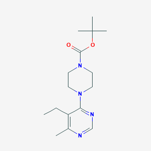 molecular formula C16H26N4O2 B6439721 tert-butyl 4-(5-ethyl-6-methylpyrimidin-4-yl)piperazine-1-carboxylate CAS No. 2548982-29-0