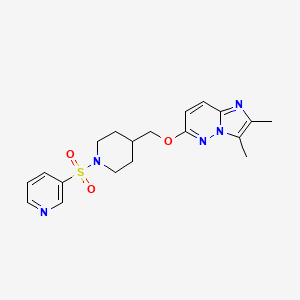3-({4-[({2,3-dimethylimidazo[1,2-b]pyridazin-6-yl}oxy)methyl]piperidin-1-yl}sulfonyl)pyridine