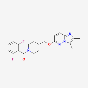 molecular formula C21H22F2N4O2 B6439804 1-(2,6-difluorobenzoyl)-4-[({2,3-dimethylimidazo[1,2-b]pyridazin-6-yl}oxy)methyl]piperidine CAS No. 2549029-19-6