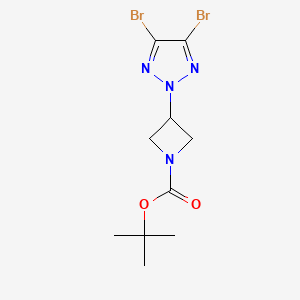 tert-butyl 3-(4,5-dibromo-2H-1,2,3-triazol-2-yl)azetidine-1-carboxylate