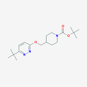 tert-butyl 4-{[(6-tert-butylpyridazin-3-yl)oxy]methyl}piperidine-1-carboxylate