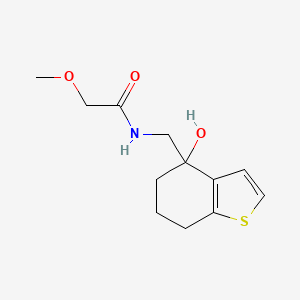 N-[(4-hydroxy-4,5,6,7-tetrahydro-1-benzothiophen-4-yl)methyl]-2-methoxyacetamide