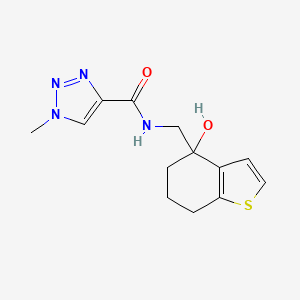 N-[(4-hydroxy-4,5,6,7-tetrahydro-1-benzothiophen-4-yl)methyl]-1-methyl-1H-1,2,3-triazole-4-carboxamide