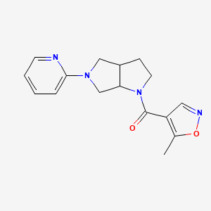 2-[1-(5-methyl-1,2-oxazole-4-carbonyl)-octahydropyrrolo[3,4-b]pyrrol-5-yl]pyridine