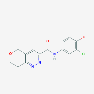 molecular formula C15H14ClN3O3 B6440100 N-(3-chloro-4-methoxyphenyl)-5H,7H,8H-pyrano[4,3-c]pyridazine-3-carboxamide CAS No. 2549020-61-1