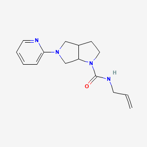 molecular formula C15H20N4O B6440115 N-(prop-2-en-1-yl)-5-(pyridin-2-yl)-octahydropyrrolo[3,4-b]pyrrole-1-carboxamide CAS No. 2549016-08-0