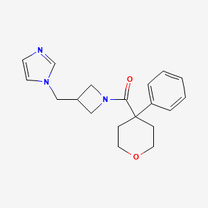 1-{[1-(4-phenyloxane-4-carbonyl)azetidin-3-yl]methyl}-1H-imidazole