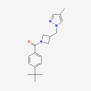 1-{[1-(4-tert-butylbenzoyl)azetidin-3-yl]methyl}-4-methyl-1H-pyrazole