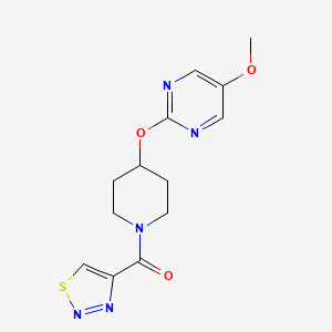 5-methoxy-2-{[1-(1,2,3-thiadiazole-4-carbonyl)piperidin-4-yl]oxy}pyrimidine